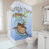 サルつる動物ジャングルの中 シャワーカーテン (インサイチュ)
