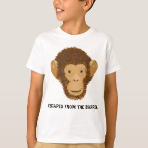 サルでいっぱいの樽 Tシャツ