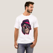 サルとキャップのIシャツ Tシャツ (正面フル)