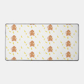 サルとバナナの柄が白 デスクマット (正面)