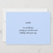 サルとバナナ迷路パズル誕生日カード (裏面)