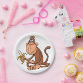 サルとバナナ ペーパープレート (パーティー)