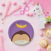 サルとバナナ ペーパープレート (パーティー)