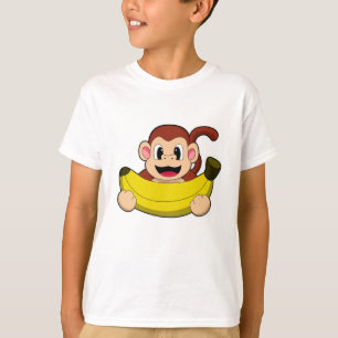 サルとバナナ Tシャツ
