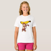 サルとバナナ Tシャツ (正面フル)
