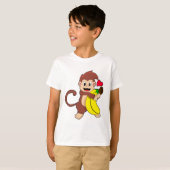 サルとバナナ Tシャツ (正面フル)