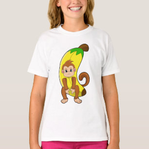 サルとバナナ Tシャツ
