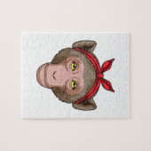 サルとバンダナ ジグソーパズル (横)