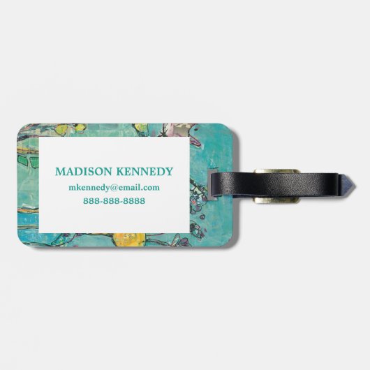 サルとママ ラゲッジタグ (裏面横)