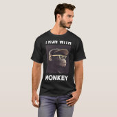 サルと一緒に走るTシャツ 半袖Tシャツ Tシャツ (正面フル)