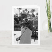 サルと人間の肖像 カード (正面)