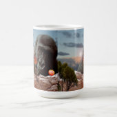 サルと昼食を共にする コーヒーマグカップ (中央)