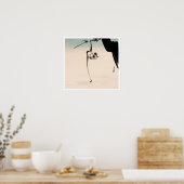 サルと月の反射 ポスター (キッチン)