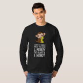 サルになれるなら自分でいるのをやめろ 1 Tシャツ (正面フル)