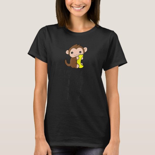サルになれるなら自分でいる必要なんてない Tシャツ (正面)