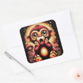 サルにショックを与える スクエアシール (封筒)