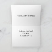 「サルに行く?」 第60誕生日ユーモア カード (内部)