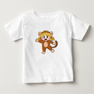 サルのかっこうをした少女 ベビーTシャツ
