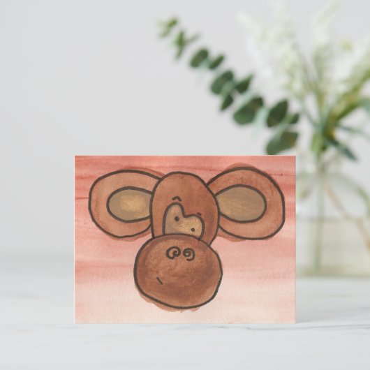 サルのはがき ポストカード (スタンド正面)