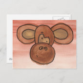 サルのはがき ポストカード (正面/裏面)