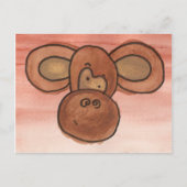サルのはがき ポストカード (正面)