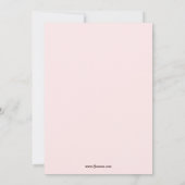 サルのぶら下がった女の子の誕生会の招待 招待状 (裏面)