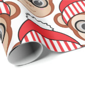 サルのクリスマス ラッピングペーパー (ロールコーナー)