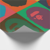 サルのサルの催眠動物 ラッピングペーパー (角)