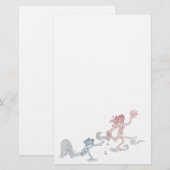 サルのサンスナッチャー 便箋 (正面/裏面)