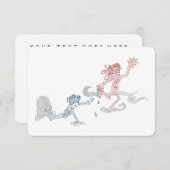 サルのサンスナッチャー 招待状 (正面/裏面)