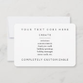 サルのサンスナッチャー 招待状 (裏面)