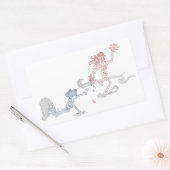 サルのサンスナッチャー 長方形シール (封筒)