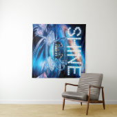 サルのチェスと銀河の輝き タペストリー (インサイチュ(横))