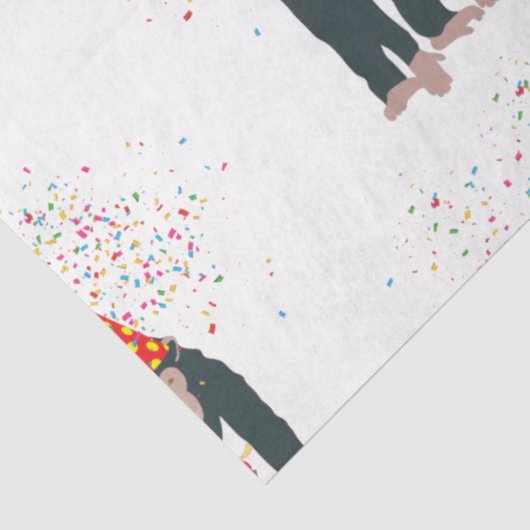 サルのチンパンジーが動物と提携するパーティー 薄葉紙 (詳細)