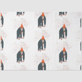 サルのチンパンジーが動物と提携するパーティー 薄葉紙