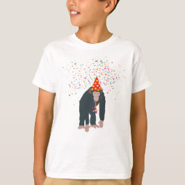 サルのチンパンジーが動物と提携するパーティー Tシャツ