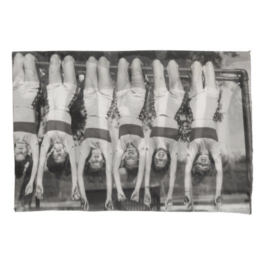 サルのバーにショーガールよくはしゃぐデザイン。 枕カバー (正面)