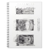 サルのパーソナライズされた年3回 ノートブック (正面)