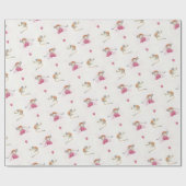 サルのパーティー誕生日ギフトラップ18m ラッピングペーパー (フラット)