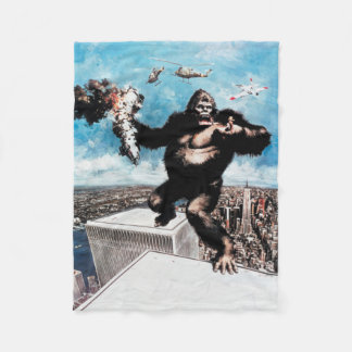 サルのフリース フリースブランケット