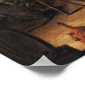 サルのポスタープリント: Monkey in Kitchen by Teniers ポスター (角)