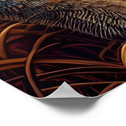 サルの三匹のカエル ポスター (角)