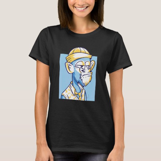 サルの動物の働き Tシャツ (正面)