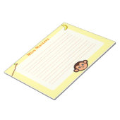 サルの動物をテーマにしたノートパッパーソナライズされたド ノートパッド (アングル)