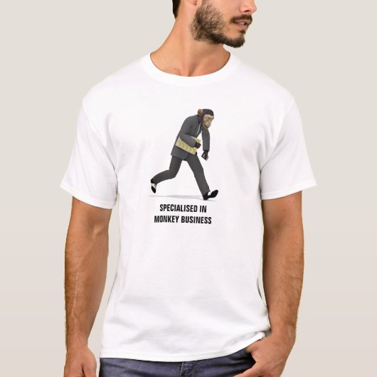 サルの商売を専門とする Tシャツ (正面)