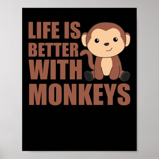 サルの方が人生が良い – Sweet Monkey ポスター (正面)