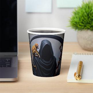 サルの死 紙コップ