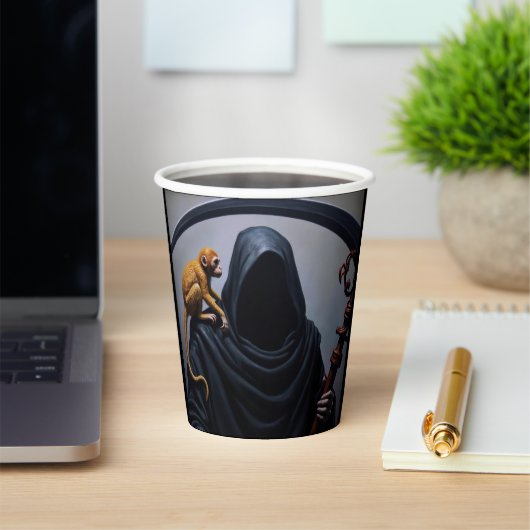 サルの死 紙コップ (インサイチュ)