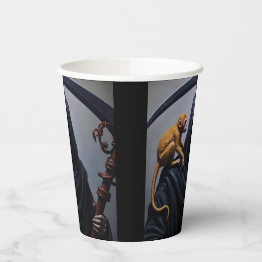 サルの死 紙コップ (左)