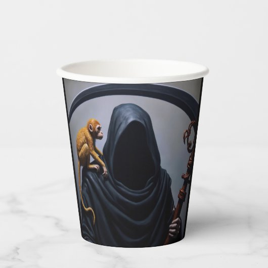 サルの死 紙コップ (正面)